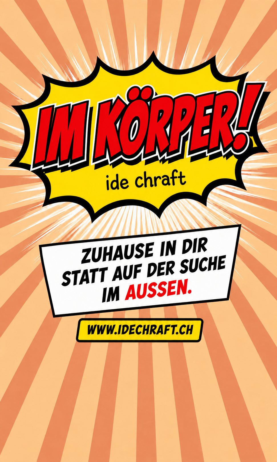 Poster Im Körper – zuhause in dir statt auf der Suche im Aussen